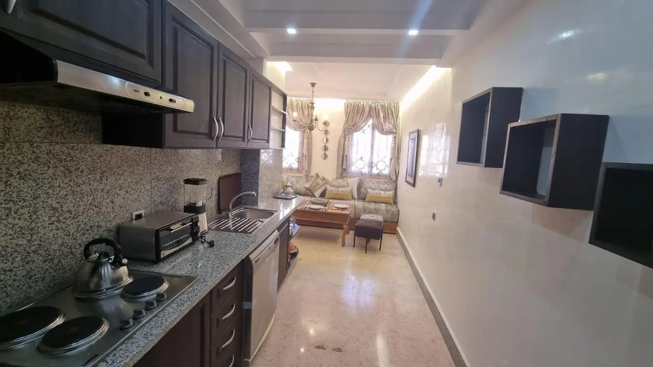 马拉喀什Tibouda House Apts Deluxe Marrakech Familiale - T3公寓 0*, 马拉喀什