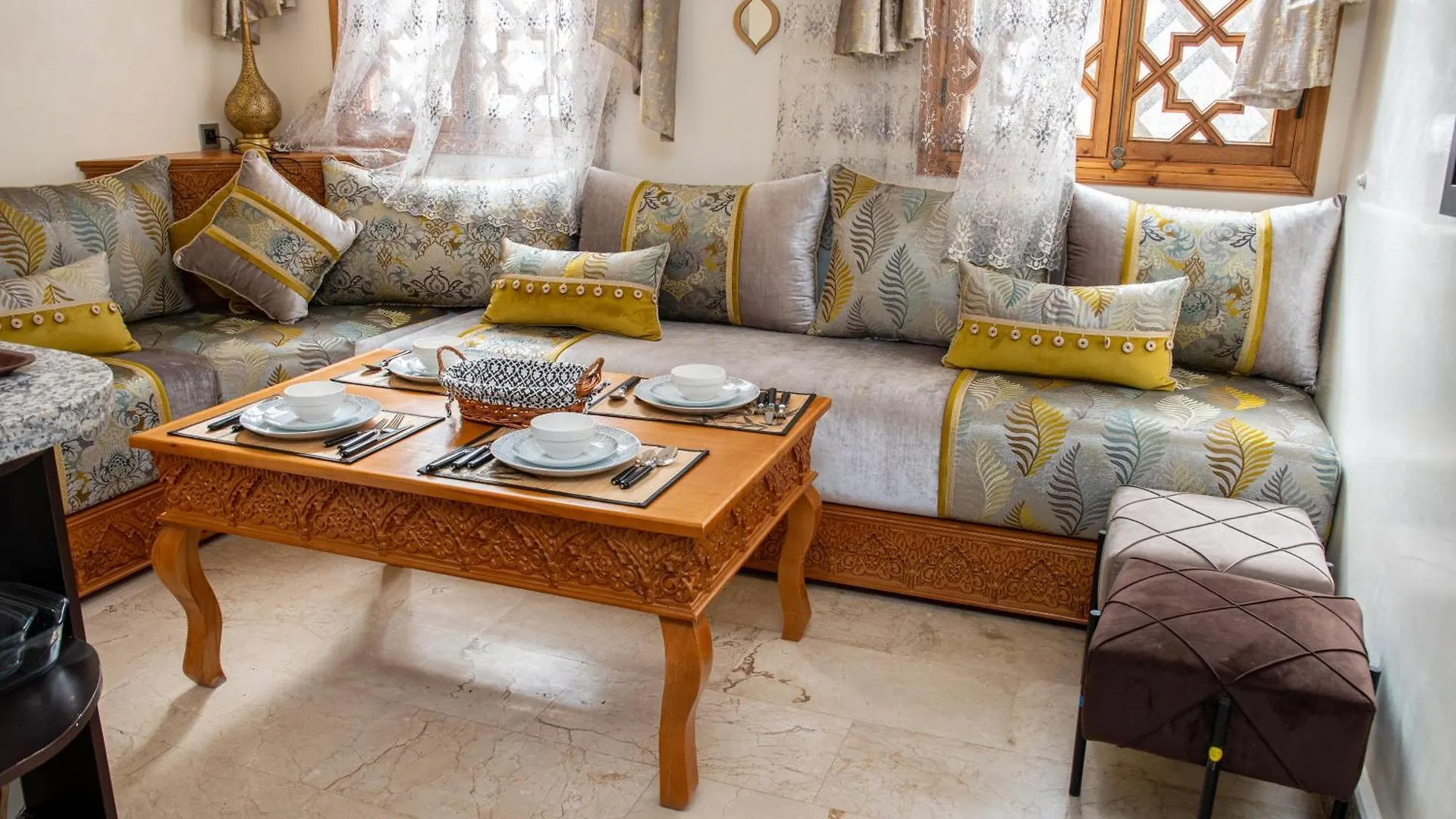 马拉喀什Tibouda House Apts Deluxe Marrakech Familiale - T3公寓 公寓