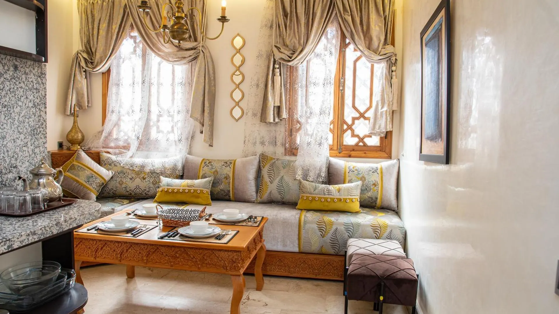 公寓 马拉喀什Tibouda House Apts Deluxe Marrakech Familiale - T3公寓 摩洛哥